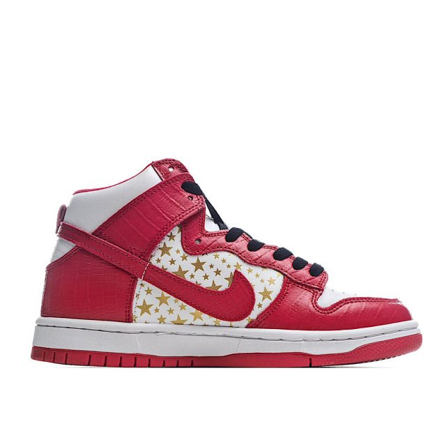  Nike SB Dunk High “Team Crimson” SB Sneakers