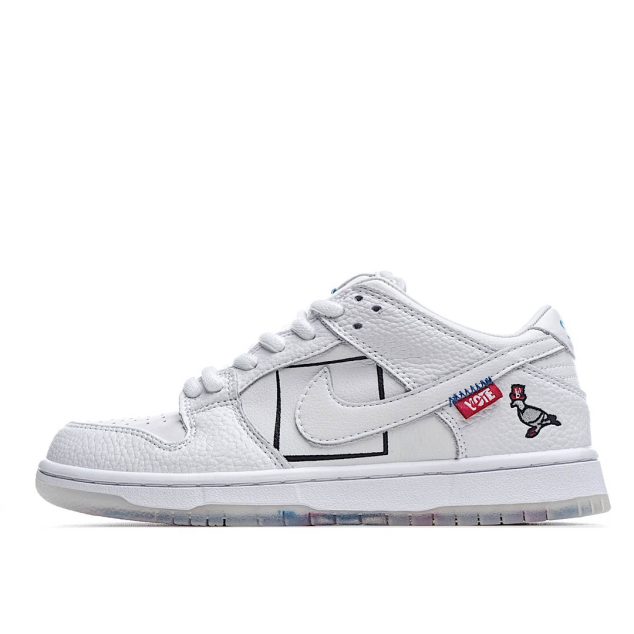  Nike Dunk SB Low White Pigeon Low Top Sneakers