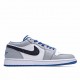  Air Jordan 1 Low ‘True Blue Cement’