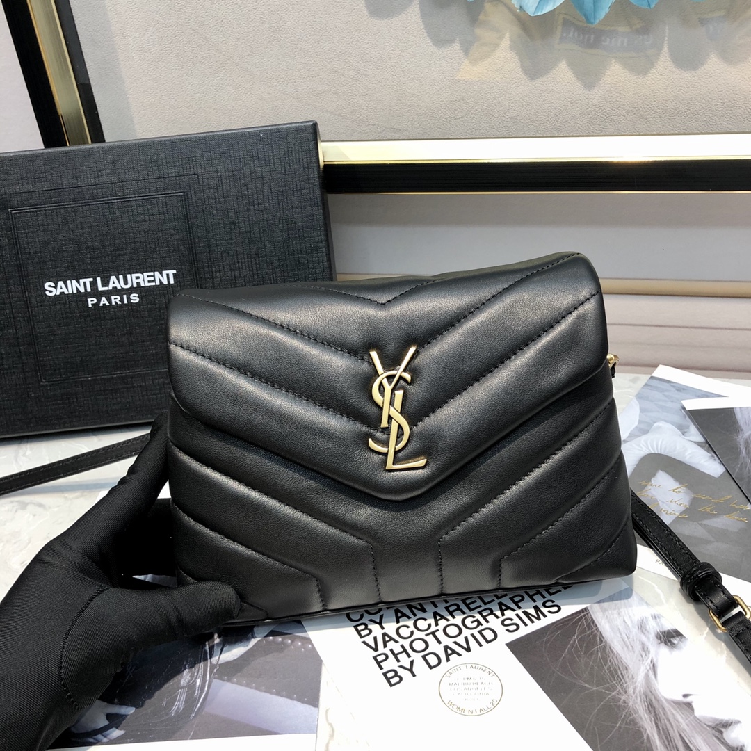 Crossbody Bag Mini_ Soft Texture Front Flip Bag ysl 20X14X7cm