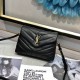 Crossbody Bag Mini_ Soft Texture Front Flip Bag ysl 20X14X7cm