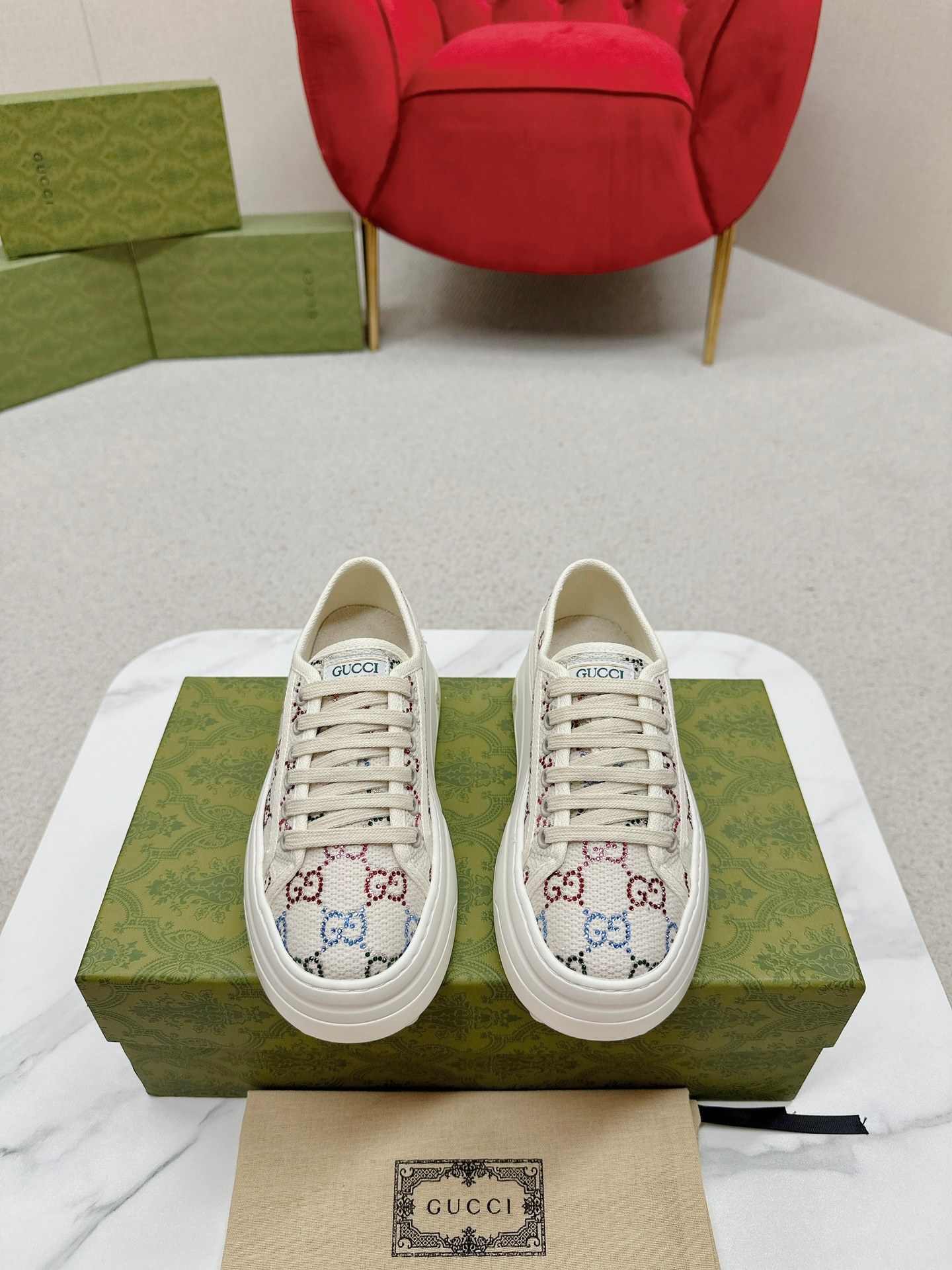 Gucci 2024 Classic GG Canvas shoes