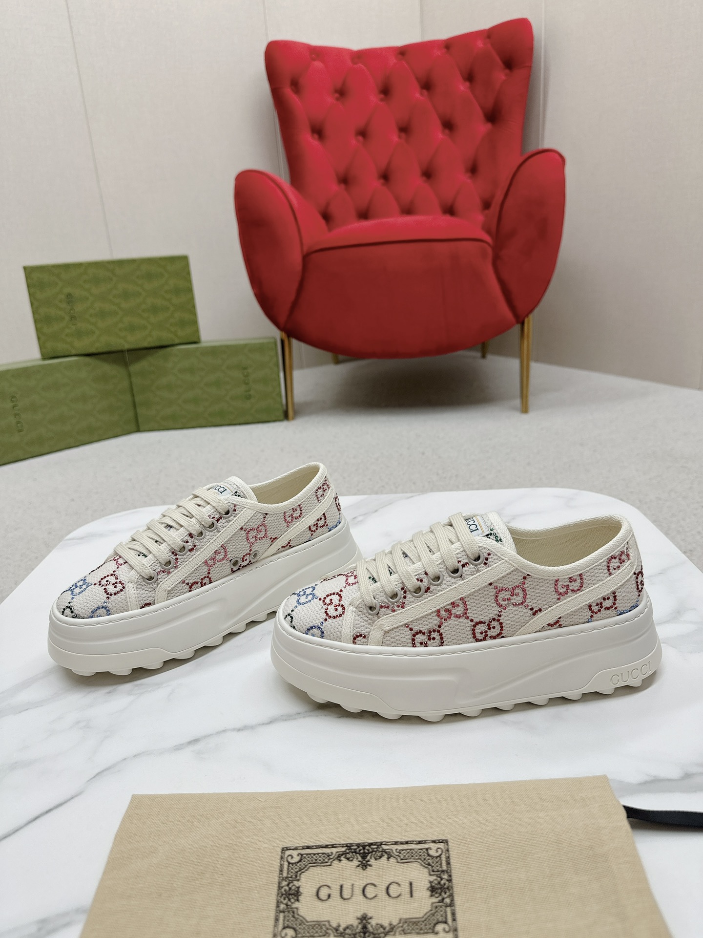 Gucci 2024 Classic GG Canvas shoes