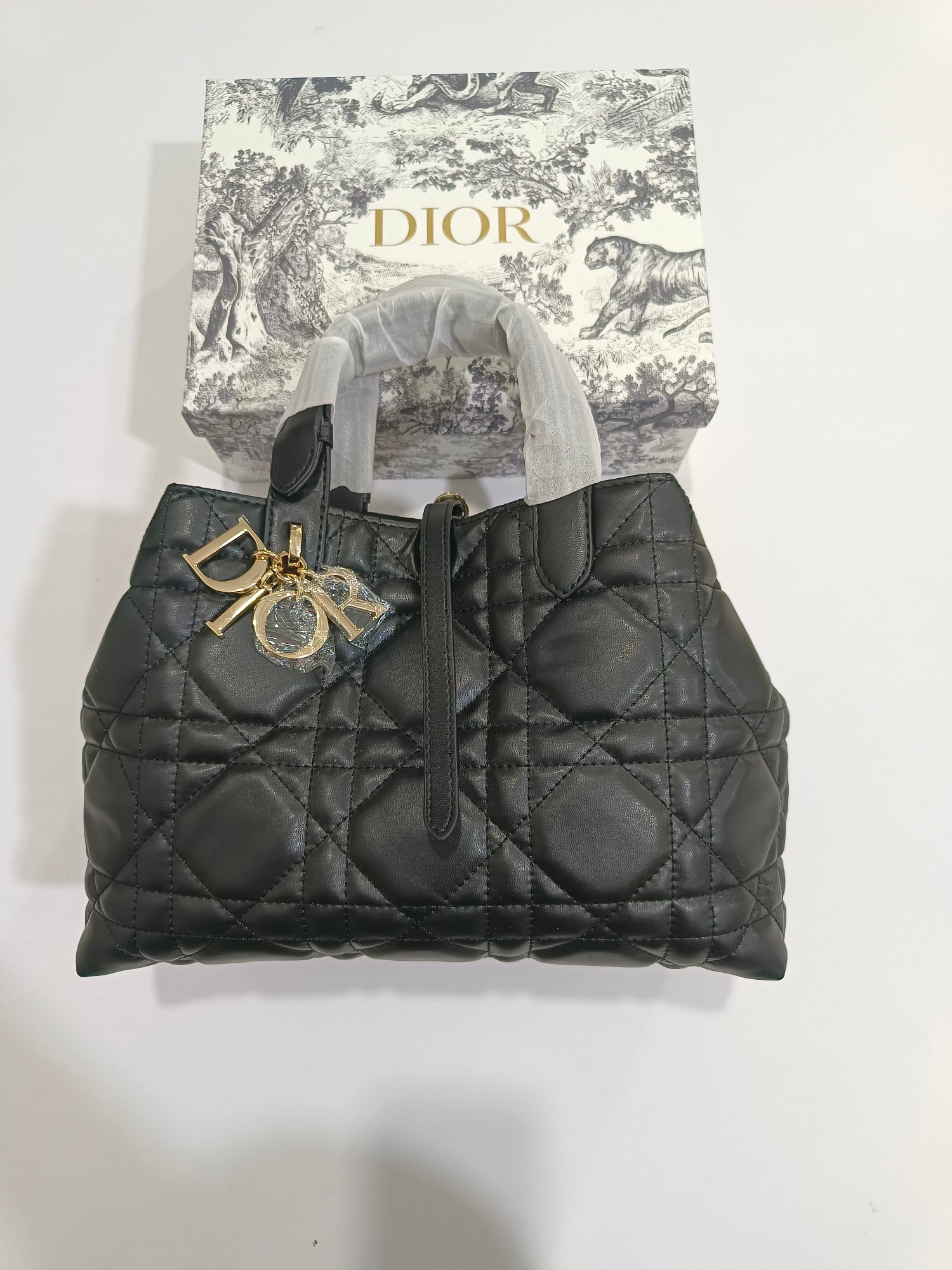 Dior Black 2023 Autumn/Winter New Dior Toujours Cowhide bag